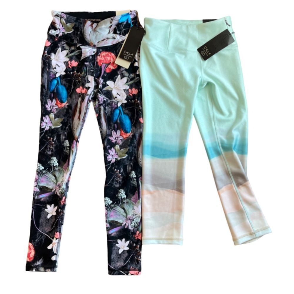X2 lot Womens Calia Carrie Underwood Essential Leggings New Size XS Bundle nwt